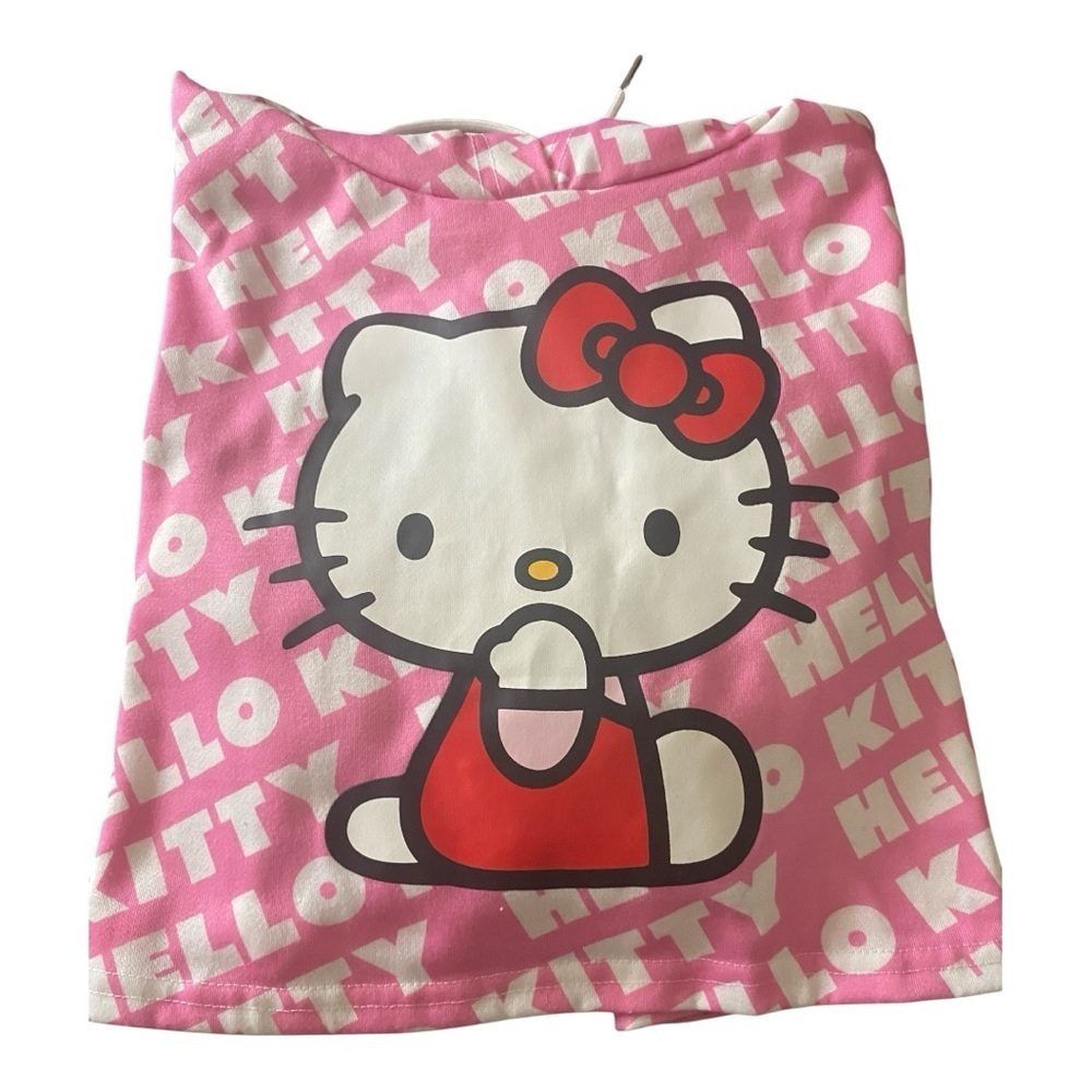 NWOT-SHEIN-HELLO KITTY CROPPED HOODIE-SIZE MEDIUM